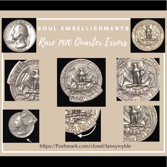 RARE_1970“No Mint” Errors Quarter 5.6g Collectors - Picture 2 of 15